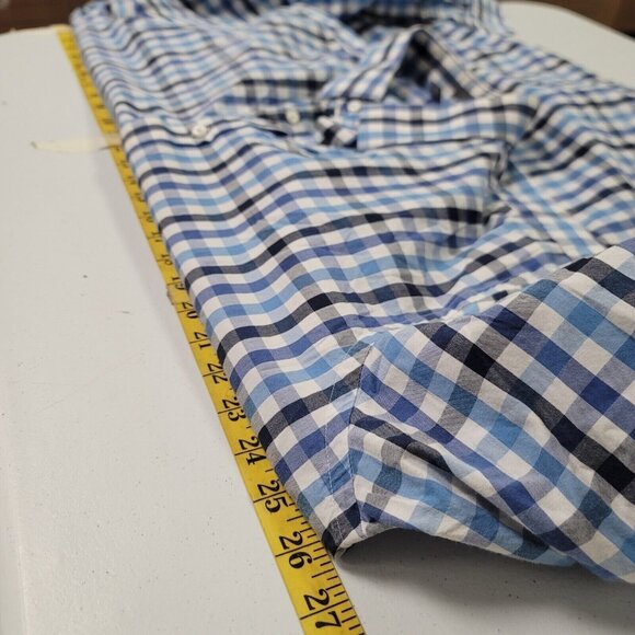 Nordstrom Rack Mens Plaid Button Up Dress Shirt Size 18 Office Preppy Career - Picture 6 of 9